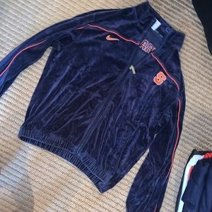 NIKE XL velour zip up SU apparel